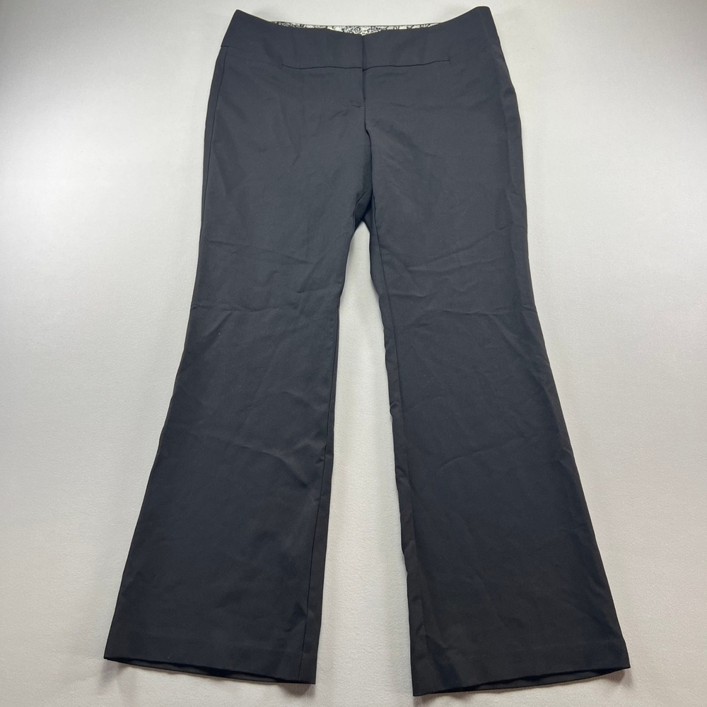 Simply Styled By Sears Dress Pants Womens 12A Black Bootcut Leg Formal Business